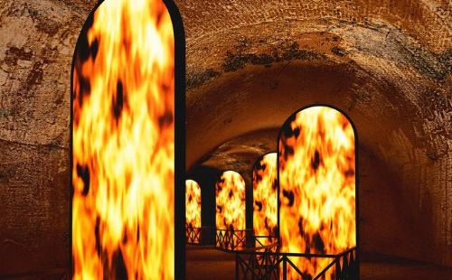 I sotterranei delle terme di Caracalla e la mostra “Plessi a Caracalla. Il segreto del tempo”